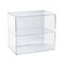 Azar Displays Acrylic Countertop Open Case 14'' Wide with One Non-Removable Shelf and Wall Hanging Holes 255655 - alternate 1